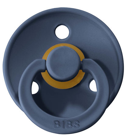 BIBS Colour Sutter - Str. 1 - 2-pak - Rund - Sky Blue/Steel Blue BIBS Colour Sutter - Str. 1 - 2-pak - Rund - Sky Blue/Steel Blue