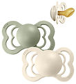 Couture Tétine BIBS - Taille 2 - 2 Pack - Anatomique - Ivory/Sag