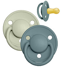 BIBS De Lux Sutter - Str. 2 - 2-pak - Rund - Island Sea/Sage BIBS De Lux Sutter - Str. 2 - 2-pak - Rund - Island Sea/Sage