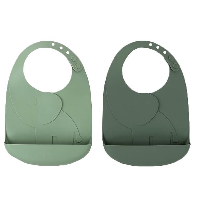 Done By Deer Hagesmække m. Lomme - 2-pak - Silikone - Elphee Gre