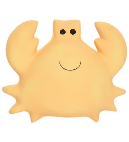 Tikiri Bidedyr - Naturgummi - Krabbe - Gul Tikiri Bidedyr - Naturgummi - Krabbe - Gul