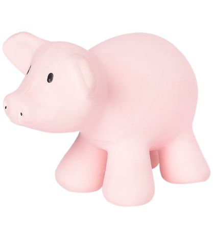 Tikiri Bidedyr - Naturgummi - Gris - Rosa Tikiri Bidedyr - Naturgummi - Gris - Rosa