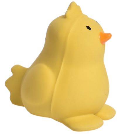 Tikiri Bidedyr - Naturgummi - Kylling - Gul Tikiri Bidedyr - Naturgummi - Kylling - Gul