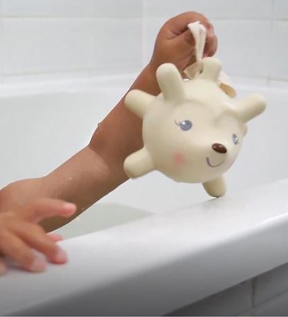 Tikiri Rattle Toy - Natural rubber - Hedgehog - Beige Tikiri Rattle Toy - Natural rubber - Hedgehog - Beige