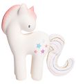 Tikiri Bidelegetøj - Naturgummi - Candyfloss Enhjørning - Hvid Tikiri Bidelegetøj - Naturgummi - Candyfloss Enhjørning - Hvid