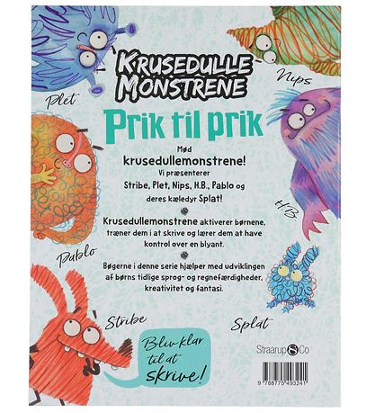 Straarup & Co Bog - Krusedulle Monstrene - Prik til Prik - Dansk Straarup & Co Bog - Krusedulle Monstrene - Prik til Prik - Dansk