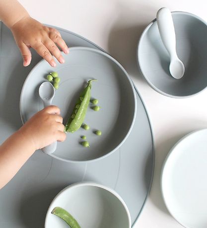 Cam Cam Dækkeserviet - Silikone - Regnbue - Petroleum Cam Cam Dækkeserviet - Silikone - Regnbue - Petroleum