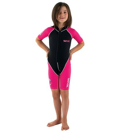 Seac Badeheldragt - Dolphin Shorty Girl 1,5 mm - Sort/Pink Seac Badeheldragt - Dolphin Shorty Girl 1,5 mm - Sort/Pink