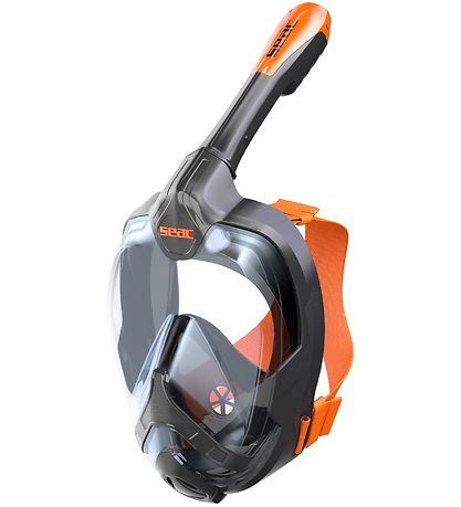 Seac Snorkelmaske - Unica - Sort/Orange Seac Snorkelmaske - Unica - Sort/Orange