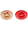 Assiette Liewood - CAT - 2 Pack - Silicone - Apple Rouge/Toscane