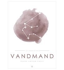 Citatplakat Plakat - A3 - Stjernebillede - Vandmand - Lyserød Citatplakat Plakat - A3 - Stjernebillede - Vandmand - Lyserød