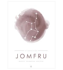 Citatplakat Plakat - A3 - Stjernebillede - Jomfru - Lyserød Citatplakat Plakat - A3 - Stjernebillede - Jomfru - Lyserød