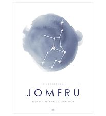 Citatplakat Plakat - A3 - Stjernebillede - Jomfru - Blå Citatplakat Plakat - A3 - Stjernebillede - Jomfru - Blå