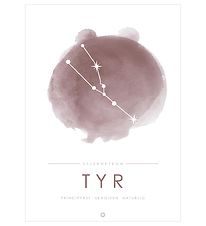 Citatplakat Plakat - A3 - Tyr - Lyserød Citatplakat Plakat - A3 - Tyr - Lyserød