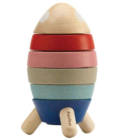 PlanToys Trælegetøj - Stableraket - 11 Dele PlanToys Trælegetøj - Stableraket - 11 Dele