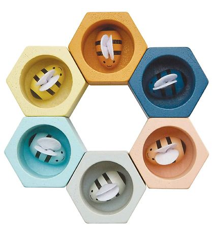 PlanToys Trælegetøj - 13 Dele - Bikuber PlanToys Trælegetøj - 13 Dele - Bikuber