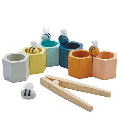 PlanToys Trælegetøj - 13 Dele - Bikuber