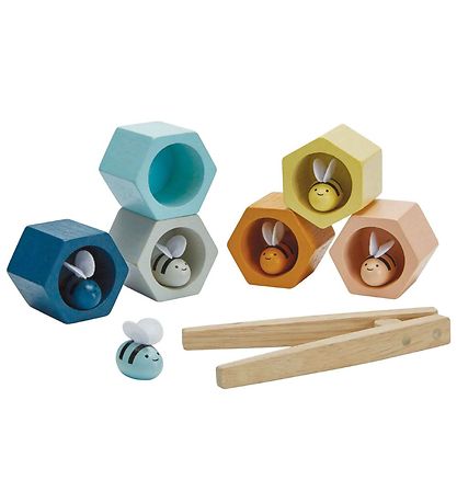 PlanToys Trælegetøj - 13 Dele - Bikuber PlanToys Trælegetøj - 13 Dele - Bikuber