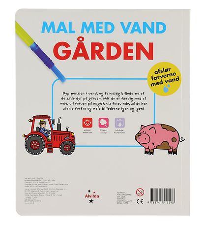 Alvilda Malebog - Mal Med Vand - Gården - Dansk Alvilda Malebog - Mal Med Vand - Gården - Dansk
