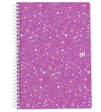 Oxford Notesbog - 1 bog - Floral - Linieret - B5 - Assorteret