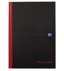 Oxford Notesbog - Hard Cover - Kvadreret - A4 - Sort/Rød Oxford Notesbog - Hard Cover - Kvadreret - A4 - Sort/Rød