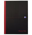 Oxford Notesbog - Hard Cover - Linieret - A4 - Sort/Rød Oxford Notesbog - Hard Cover - Linieret - A4 - Sort/Rød