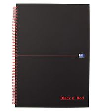 Oxford Notebook - Spiral - Lined - A4 - Black/Red Oxford Notebook - Spiral - Lined - A4 - Black/Red