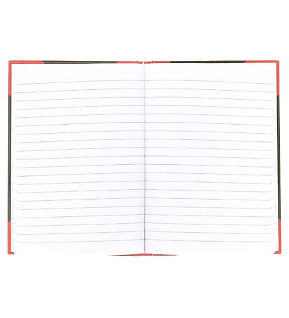 Bantex Notesbog - Linieret - A5 - Sort/Rød