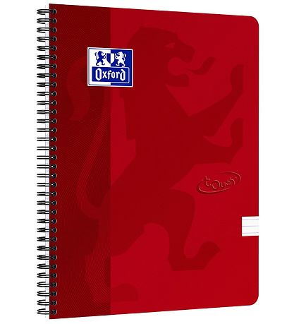 Oxford Notesbog - Touch - Linieret - A4+ - Rød Oxford Notesbog - Touch - Linieret - A4+ - Rød