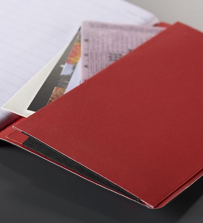 Oxford Notesbog - Soft Cover - Linieret - B5 - Sort/Rød