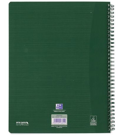 Oxford Notesbog - Origins - Linieret - A4+ - Grøn Oxford Notesbog - Origins - Linieret - A4+ - Grøn