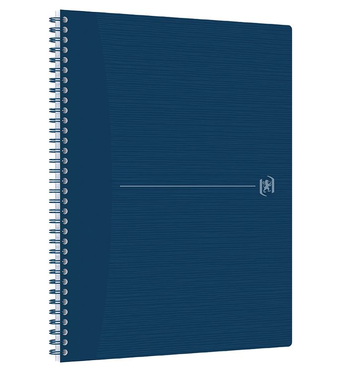 OXFORD Origins A4+ kvadreret notesbog, dobbelt spiralryg, 140 sider, SCRIBZEE-kompatibel, blå