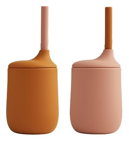 Liewood Kopper m. Sugerør - 2-pak - Silikone - Ellis - Dark Rose Liewood Kopper m. Sugerør - 2-pak - Silikone - Ellis - Dark Rose