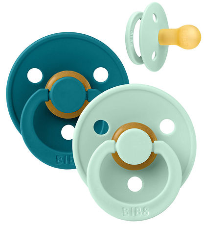 BIBS Colour Sutter - Str. 1 - 2-pak - Rund - Nordic Mint/Forest  BIBS Colour Sutter - Str. 1 - 2-pak - Rund - Nordic Mint/Forest