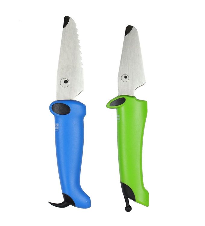 Kinderkitchen Børnekokkeknive 2 stk. - Grøn/Blå