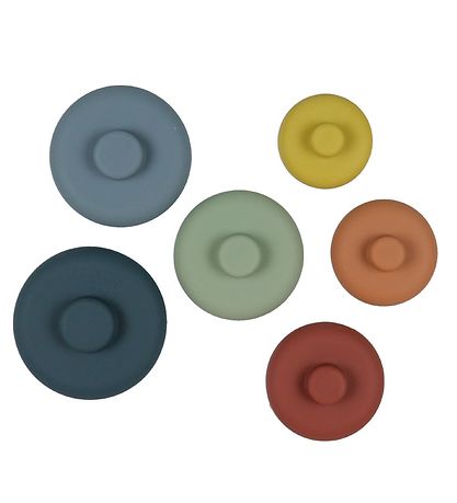 Petit Monkey Stabletårn - Silikone - Multifarvet Petit Monkey Stabletårn - Silikone - Multifarvet