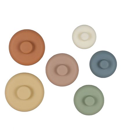 Petit Monkey Stabletårn - Silikone - Pastel Mix Petit Monkey Stabletårn - Silikone - Pastel Mix