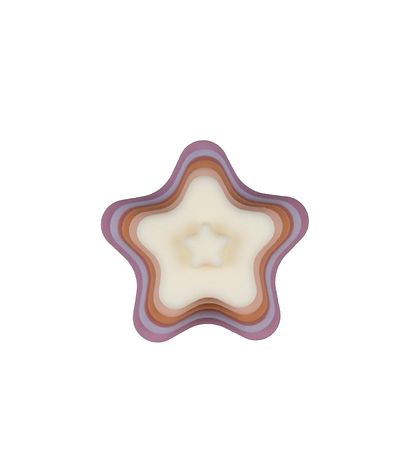 Petit Monkey Stacking Tower Stars - Silicone - Purple/Pink Mix