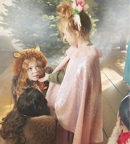 Meri Meri Udklædning - Kappe og Tryllestav - Rosa m. Glimmer