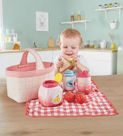 Hape Play Food - 12 Parts - Picnic Basket