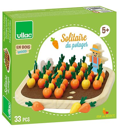 Vilac Spil - Solitaire - Gartnerens Grøntsager Vilac Spil - Solitaire - Gartnerens Grøntsager
