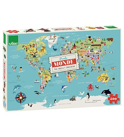 Vilac Puslespil - 500 Brikker - Verden Af Ingela Arrhenius Vilac Puslespil - 500 Brikker - Verden Af Ingela Arrhenius