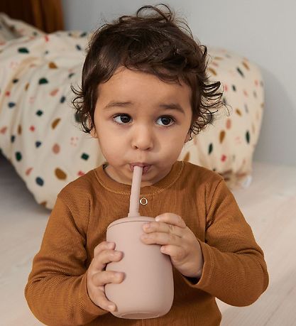 Liewood Kopper m. Sugerør - 2-pak - Silikone - Ellis - Light Lav