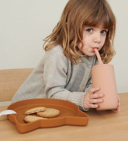 Liewood Kopper m. Sugerør - 2-pak - Silikone - Ellis - Light Lav