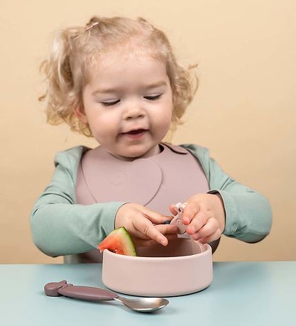 Done by Deer Spisesæt - Silikone - 3 dele - Peekaboo - Powder Done by Deer Spisesæt - Silikone - 3 dele - Peekaboo - Powder