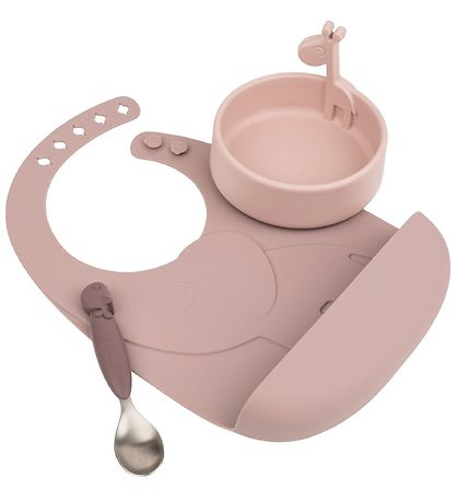 Done by Deer Spisesæt - Silikone - 3 dele - Peekaboo - Powder Done by Deer Spisesæt - Silikone - 3 dele - Peekaboo - Powder