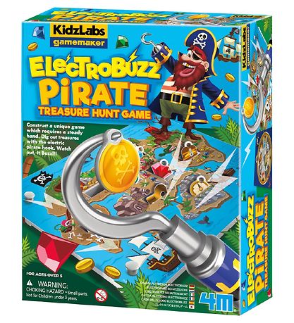 4M - KidzLabs Gamemaker - Elektro Buzz Pirat Spil 4M - KidzLabs Gamemaker - Elektro Buzz Pirat Spil
