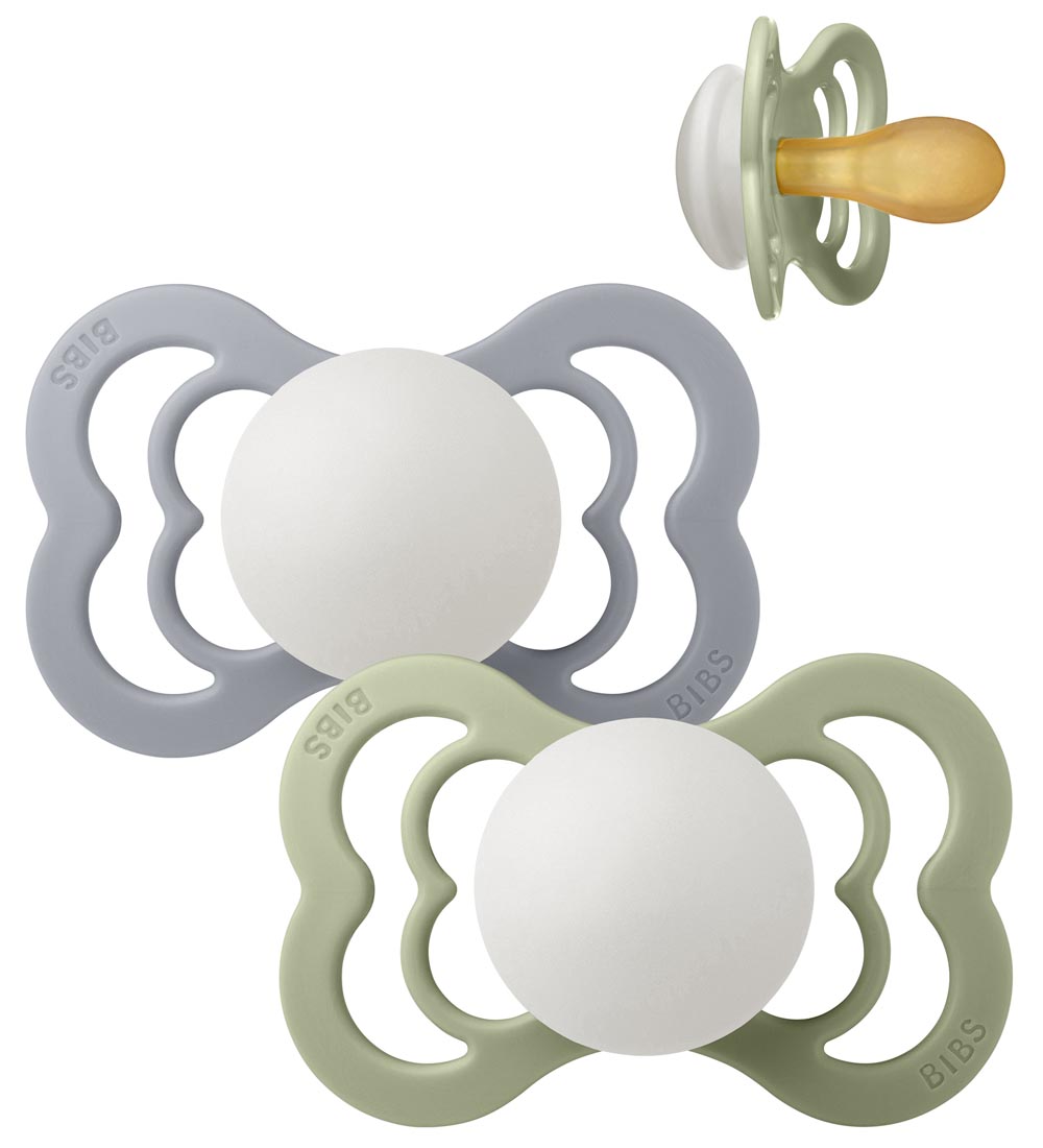 BIBS Supreme+ Leuchtende Schnuller - Gr. 2 - 2er-Pack - Symmetri - BIBS - One Size - Schnuller