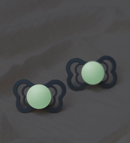 BIBS Couture Glowing Pacifiers - Size 1 - 2-Pack - Anatomical - 