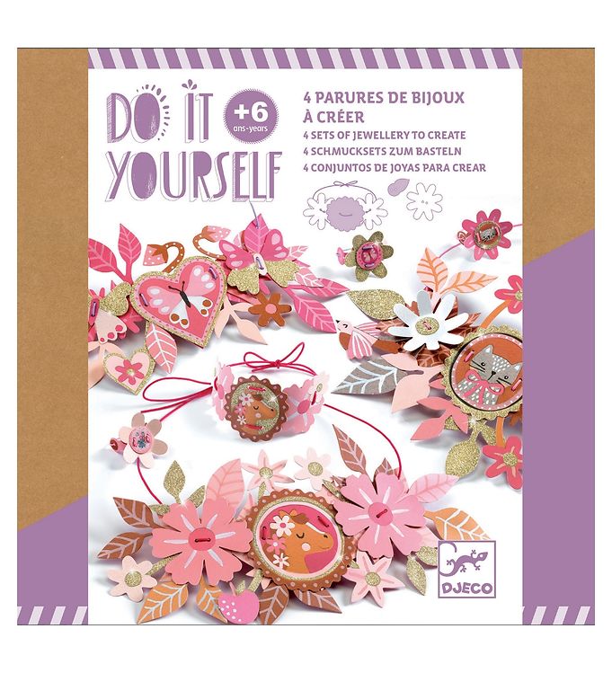 Djeco Smykkesæt - DIY - Medaljoner